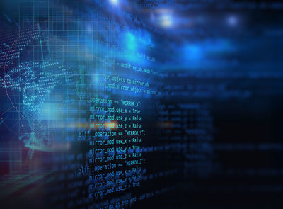 商业程序设计概念 编程代码抽象技术背景素材的研发与应用